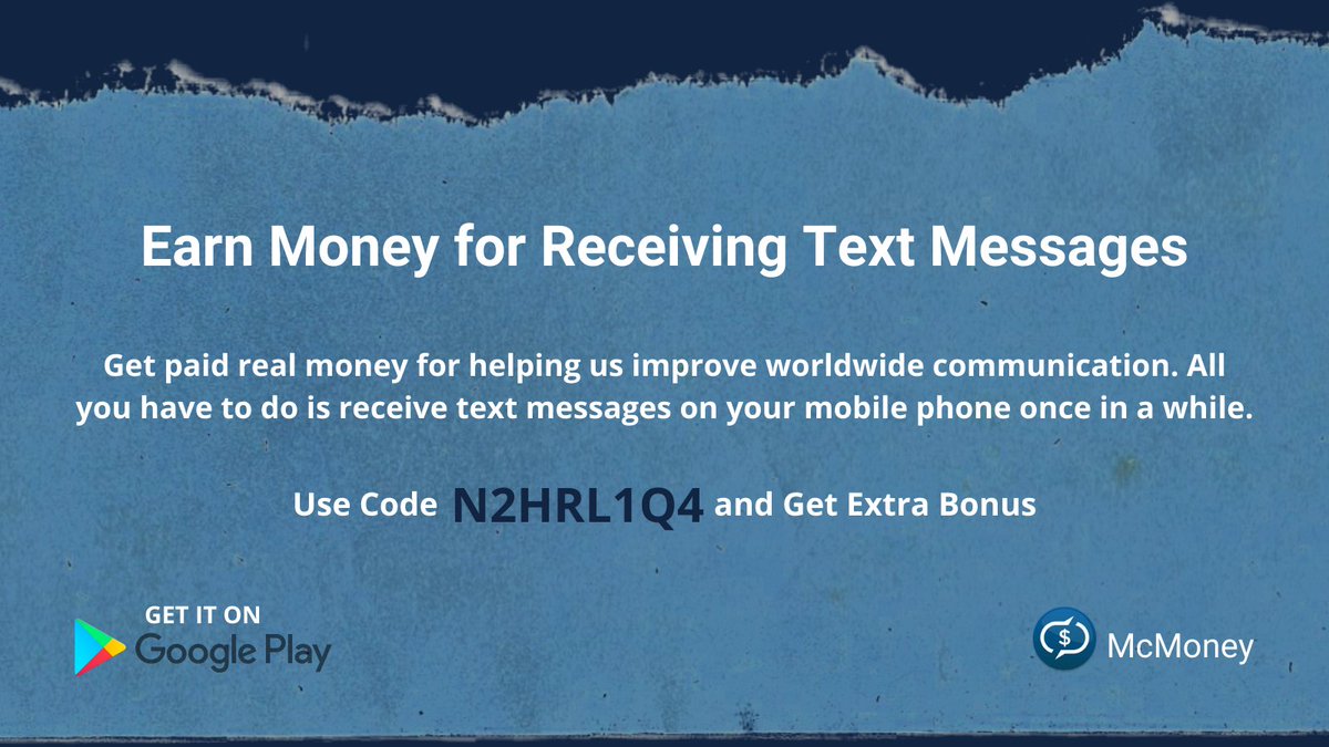 FREE PayPal Money!
Use referral code N2HRL1Q4 during registration and get an extra bonus...
Download the McMoney App here: mcmoneyapp.com

#FreePayPalMoney #FreeMoney #MakeMoney #MakeMoneyFromHome #EarnMoney #WorkFromHome #WorkFromHomeJobs #Money #MoneyTips