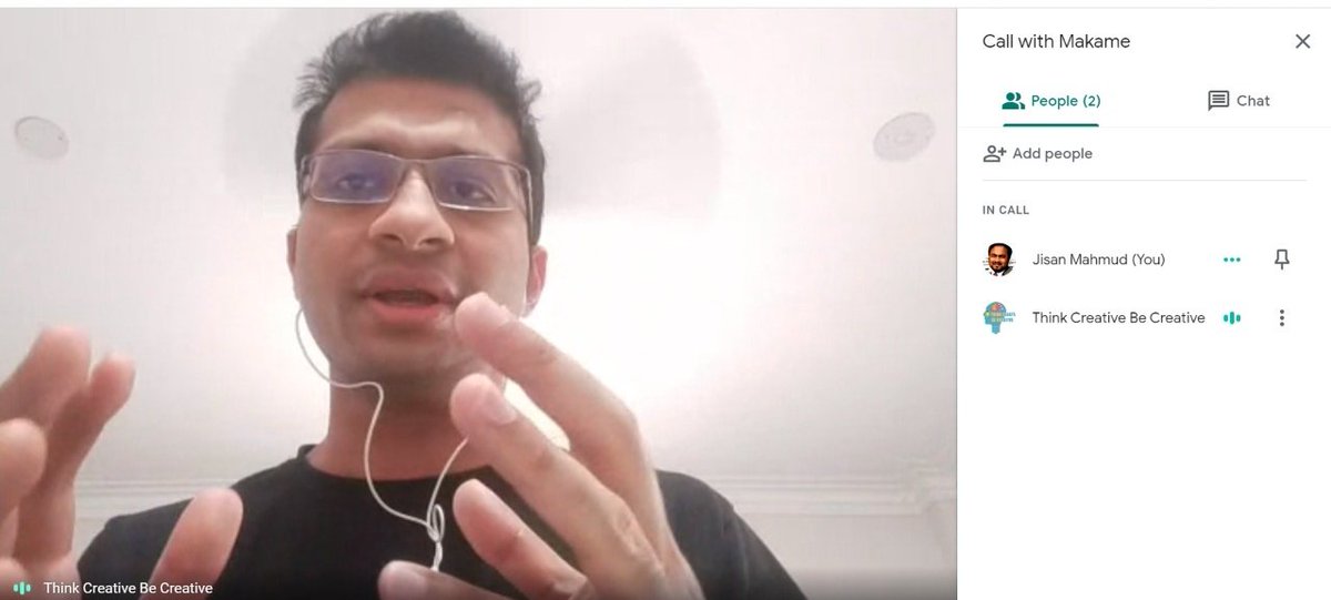 MakameMahmud3's tweet photo. It was my pleasure to take our @ThinkCreativeB1 member Jisan 's class (Teaching Fellow, Teach For Bangladesh) on "Basic Concept of Idea Generation and Communication skills in connection with Creativity" from Think Creative Be Creative Initiative via Google Class Room. https://t.co/z30XDFvqz6