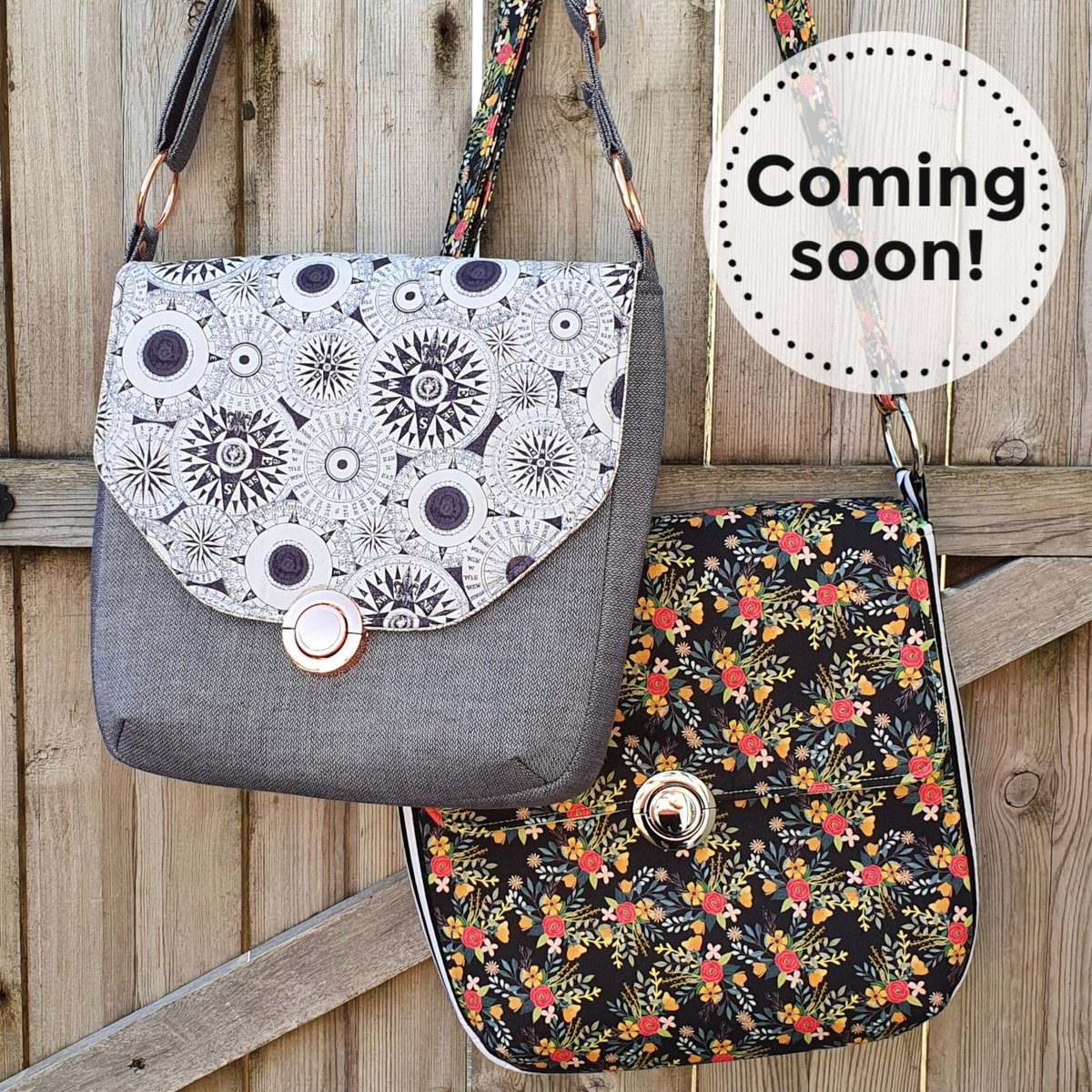 Save the date! My new bag #SewingPattern - The Button Lock - will be released on 22nd January at mrs-h.com 😁