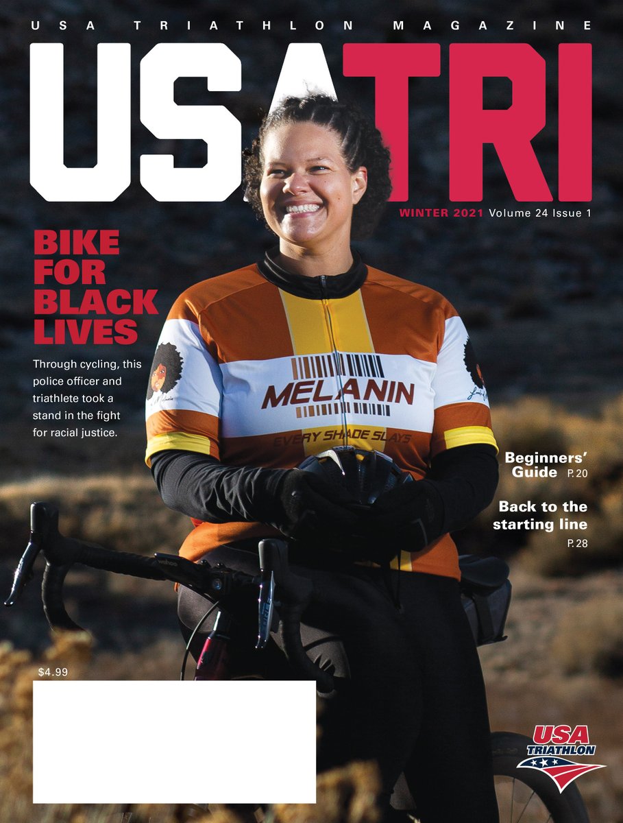 A corporal with the <a href="/ColoradoStateU/">Colorado State University</a> Police Department, Alisha Zellner has worked to unite her communities by launching the 𝘉𝘪𝘬𝘦 𝘙𝘪𝘥𝘦 𝘧𝘰𝘳 𝘉𝘭𝘢𝘤𝘬 𝘓𝘪𝘷𝘦𝘴. 🙌🏾⁣
⁣
Read her story! ⁣👇🏾
⁣
Link: qgdigitalpublishing.com/publication/?i…⁣

Username: usatriathlon⁣
Password: usatmag