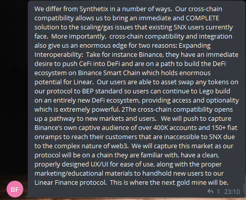  $LINAIf one knows potential of this project, wouldnt he hold moonbag of Linear ?I do.5/9