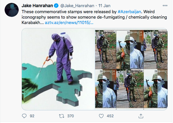 1- Those images with Armenians as insects are shocking but not surprising.Shocking because they reflect well genocidal intention. Graphically. Not surprising, because Azerbaijani intelligentsia and later leadership was saying, writing, legislating that genocidal discourse.