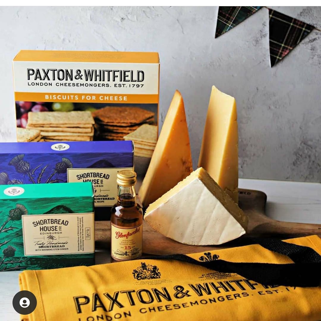ShortbreadHouse's tweet photo. The limited edition @paxtonscheese hamper is out this January and it has some special Scottish treats in there ahead of Burns Night!🏴
#trulyhandmade #scottishshortbread #shortbreadhouse #shortbreadfingers #burnsnight #whisky #hamper https://t.co/ar7jENtAV8