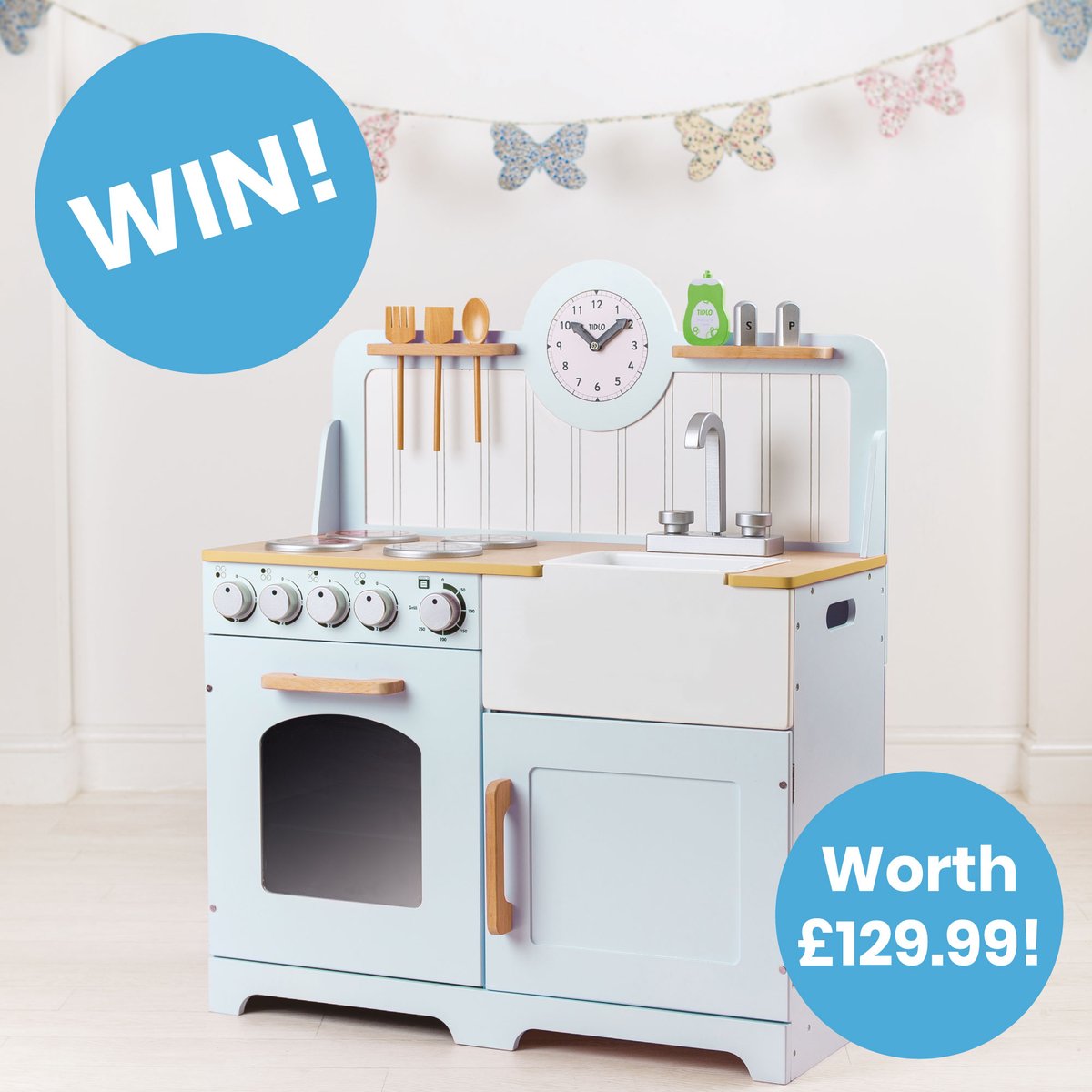 Win a Play Kitchen worth £129.99 in Blue or Pink, you decide!
To enter, leave a review on your favourite products or a recent purchase.
bigjigstoys.co.uk

How to leave a review:
1. Open the product page
2. Navigate to 'Reviews' tab under the image
3. Click "Write a Review"