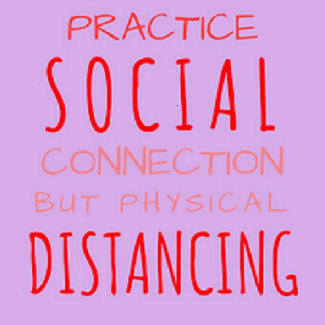 GregMMaldonado's tweet photo. @JoeBiden @gesb2 Letโs remain #PhysicallyDistanced because we must, but #SociallyConnected โ and NEVER โsocially distanced.โ https://t.co/fMh9kGabGa