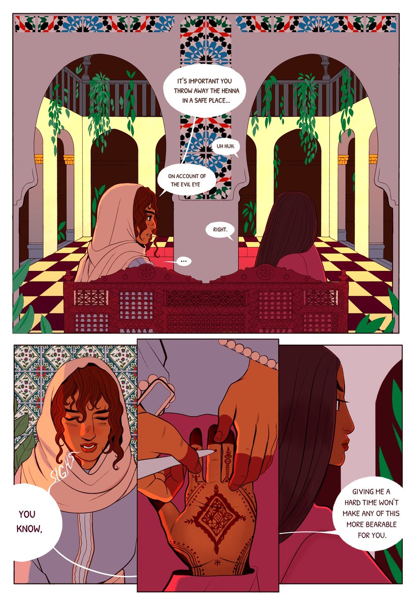 hey #PortfolioDay ! I'm Safiya, a Kabyle illustrator and character designer working on my GN & I love infusing my culture in the fantasy genre?♀️✨ I'm open for freelance work!
?safifesse@gmail.com
Portfolio linked in bio!