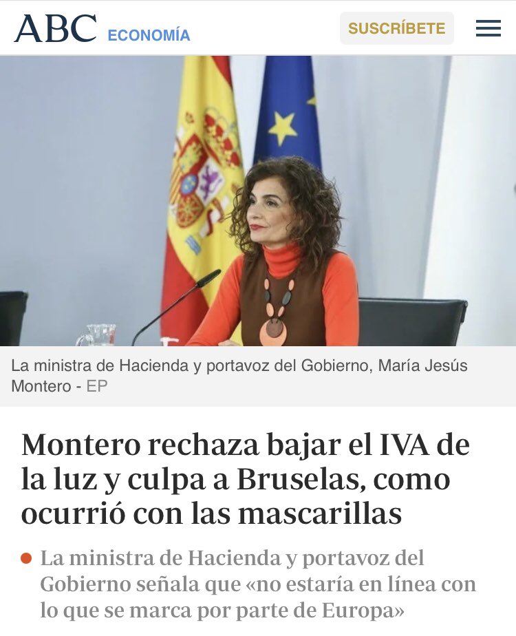 AndresLorite's tweet photo. 🔴 A @mjmonteroc se le olvida que ya le pillamos con la mentira del IVA para las mascarillas 😷 y la repite ahora para la luz 💡 https://t.co/xF2f3HWfE4