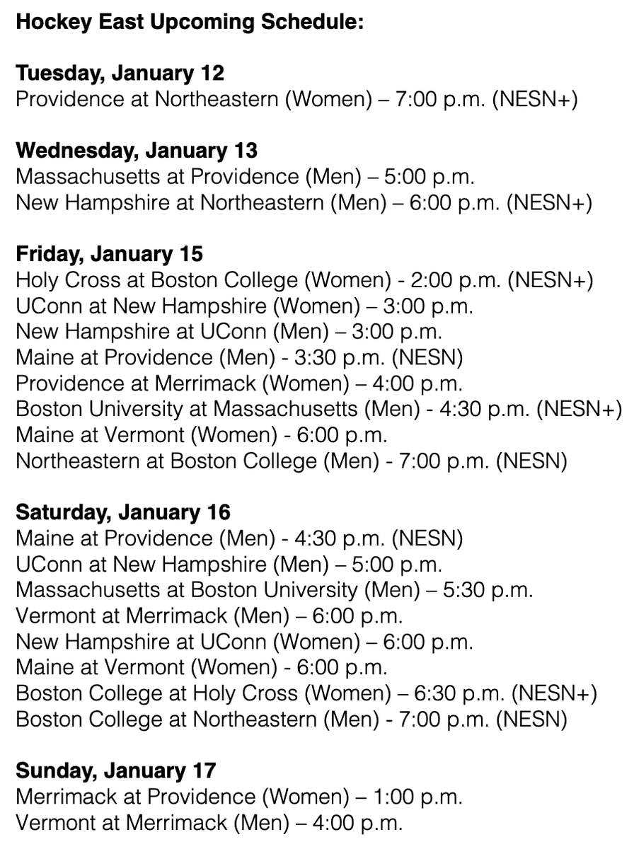 hockey_east's tweet photo. The 2020-21 season is brought to you by Taylor Swift's 2008 Olympic anthem, "Change."
Hockey East has announced schedule updates for this weekend. Full details here: https://t.co/g2Nsl7R9wb https://t.co/1Yxi1TMgCo