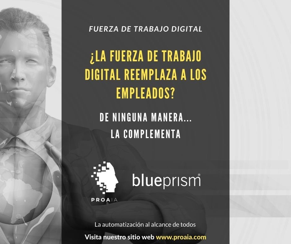 proaia's tweet photo. Que la fuerza de trabajo digital reemplaza la fuerza de trabajo tradicional es una creencia errada. La fuerza de trabajo digital complementa el trabajo de los colaboradores en las empresas. Cómo lo hace? Permitiendo que puedan emplear su tiempo en actividades más estratégicas. https://t.co/eowzyyywTZ