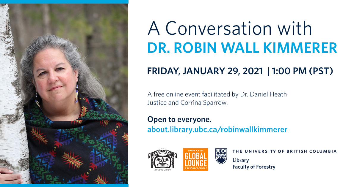 Join us on January 29 (1:00-2:30 p.m. PST) for an afternoon in conversation with Dr. Robin Wall Kimmerer, author of #BraidingSweetgrass. bit.ly/2Li75xO