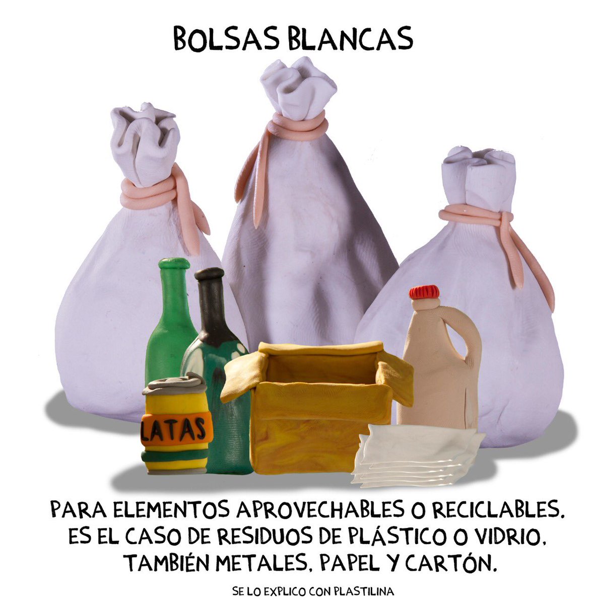 altereddie's tweet photo. Blancas, negras y verdes. A clasificar correctamente la basura. https://t.co/iCgKgbz9Eg