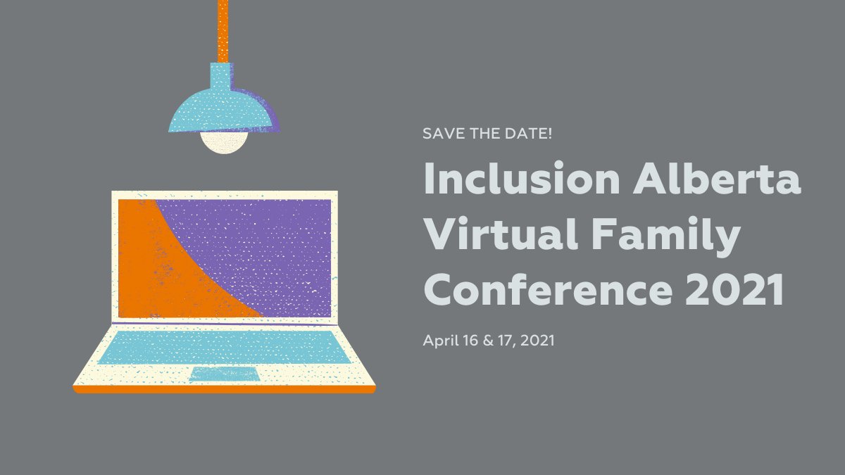 Save the date for the Inclusion Alberta Virtual #FamConf2021, April 16 &amp; 17! 
Here's a preview of what to expect at this year's first ever virtual Conference featuring @PaulaKluth and Janet Klees: inclusionalberta.org/inclusion-albe…