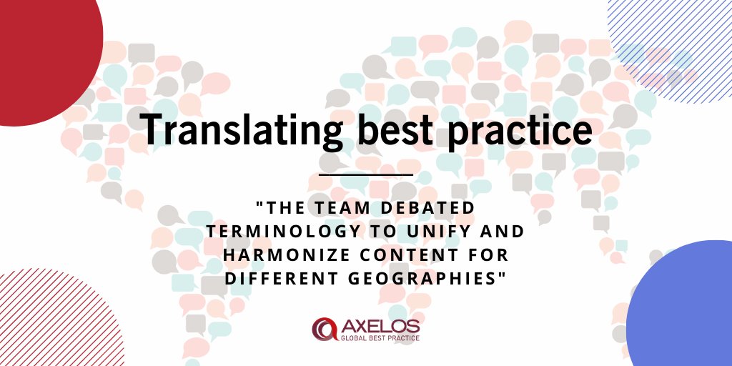 50% of people who sit AXELOS exams in English are not native speakers, even if English is their business language.

<a href="/RachidaChekaf/">RachidaC</a> discusses why #terminology needs to be chosen carefully to account for tone and #translation to different languages - bit.ly/2JFYMGT