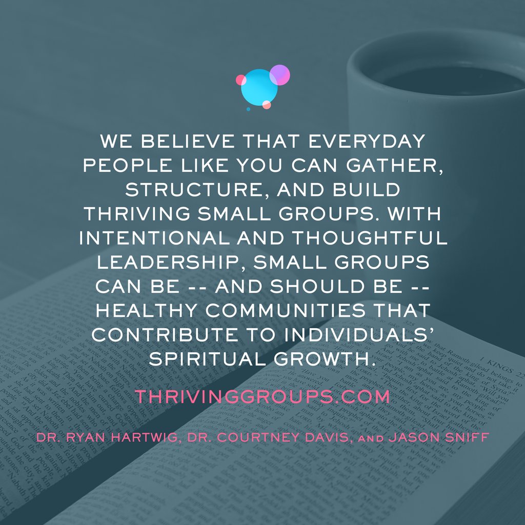Leading Small Groups That Thrive - by Dr. Courtney Davis, Jason Sniff, and me

Check out our Master Class here (and while you are at it, feel free to purchase your own copy of the book!) - buff.ly/33SHccR