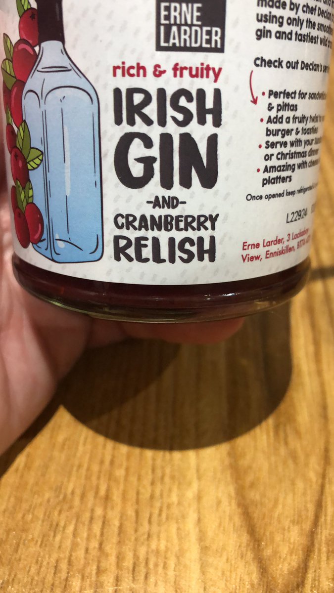 Toasted chicken wraps made with @ErneLDR bacon jam or Gin &amp; Cranberry relish is absolutely delicious. <a href="/JulieWoods01/">Julie Connolly</a> devoured hers &amp; she doesn’t even like gin.