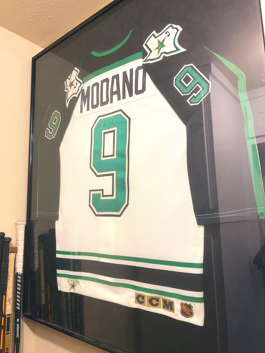 My <a href="/9modano/">Mike Modano</a> jersey collection; started when I was 13 <a href="/NHL/">NHL</a> 🏒🙌🏻