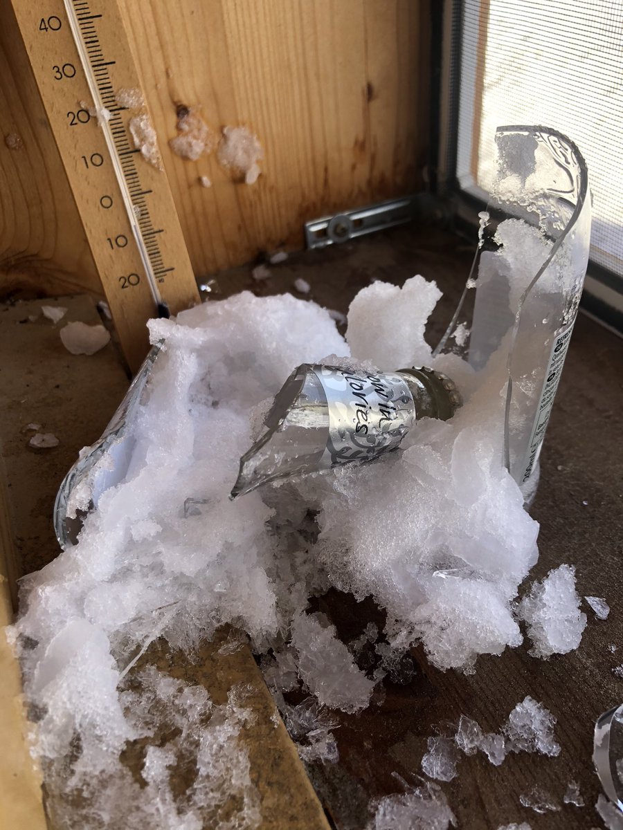 SarahJSutcliffe's tweet photo. @CoronaEnglish My windowsill fridge was too cold for the tonic last week! https://t.co/TtR0tFee9y
