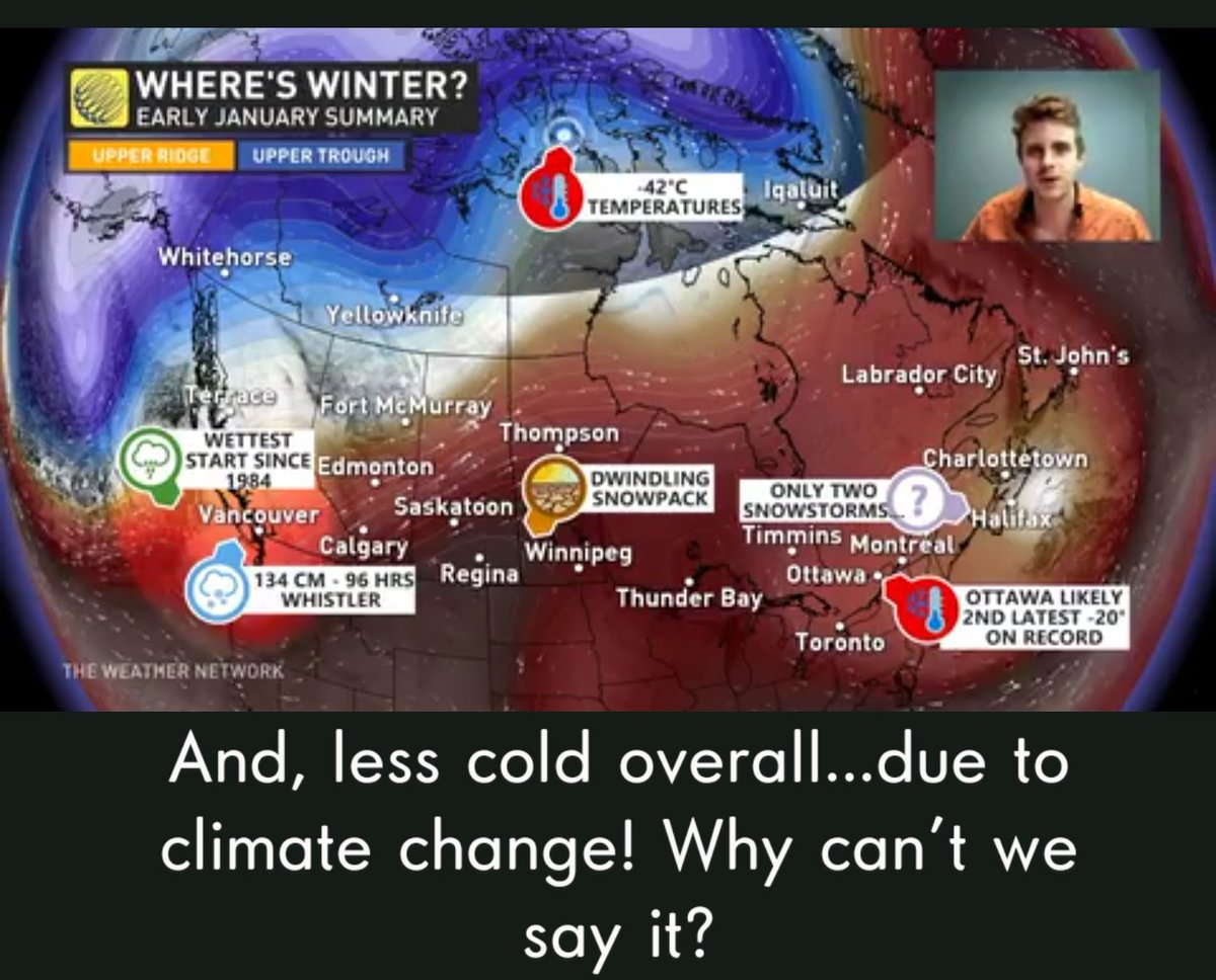 Silence gives an impression climate change is distant, unrelated, not linked to local weather or climate. We know global  rising, there's less cold air in Arctic and overall, trends in sea/lake ice spiral down, the jet stream gets weaker and odds of blocking patterns increase.