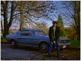 If we now jump into reality, Johnny drove a '68 Mustang when he was in 21 Jump Street. She (coincidentally?) had the exact same car until Johnny had it overhauled and it was painted cherry red. Might explain why she seemed so pissed when it was revealed to her.