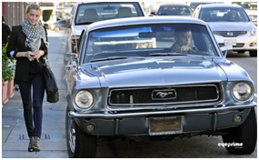 If we now jump into reality, Johnny drove a '68 Mustang when he was in 21 Jump Street. She (coincidentally?) had the exact same car until Johnny had it overhauled and it was painted cherry red. Might explain why she seemed so pissed when it was revealed to her.