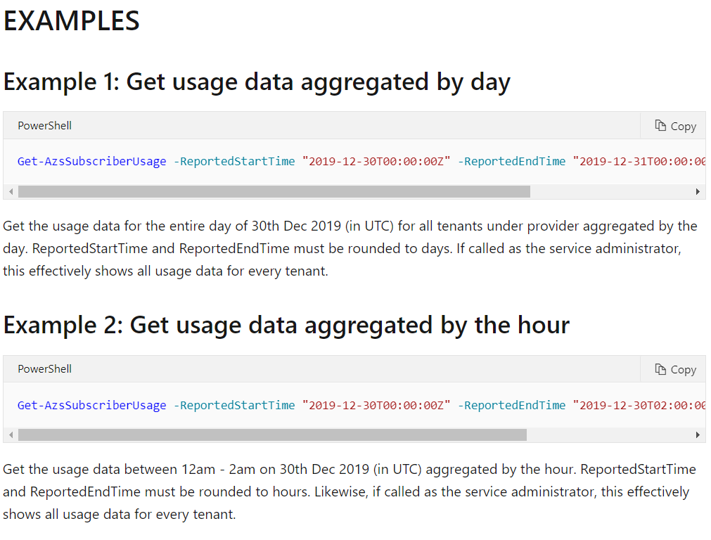Tip for #AzureStackHub admins: If you want to know how much your users are consuming in your #AzureStack Hub cloud, use the Get-AzsSubscriberUsage #PowerShell cmd.
docs.microsoft.com/en-us/azure-st…