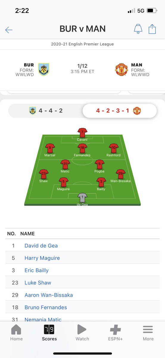 This is the closest United have come to what I believe is our best 11 - just would want to switch out Matic for Beek. Watch us lay an egg today now that I’ve jinxed it. #GGMU