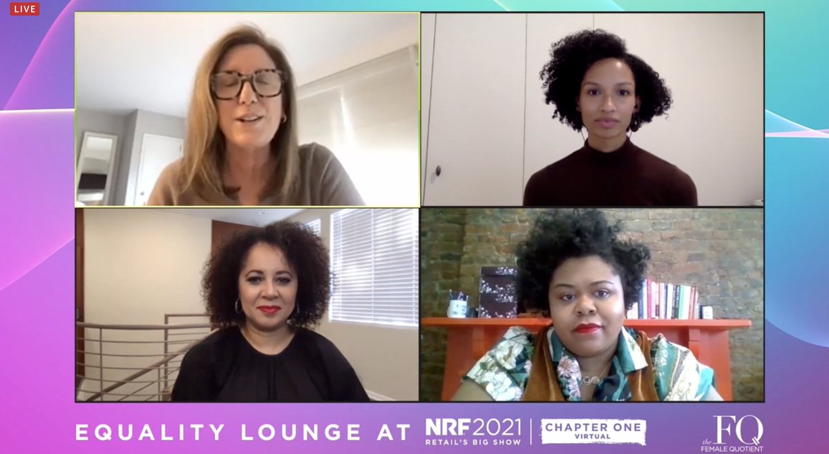 NRF 2021 is underway! Ready to learn, connect and be inspired, virtually! The Female Quotient kicked us off with a powerful conversation, 'More than a Manifesto.'