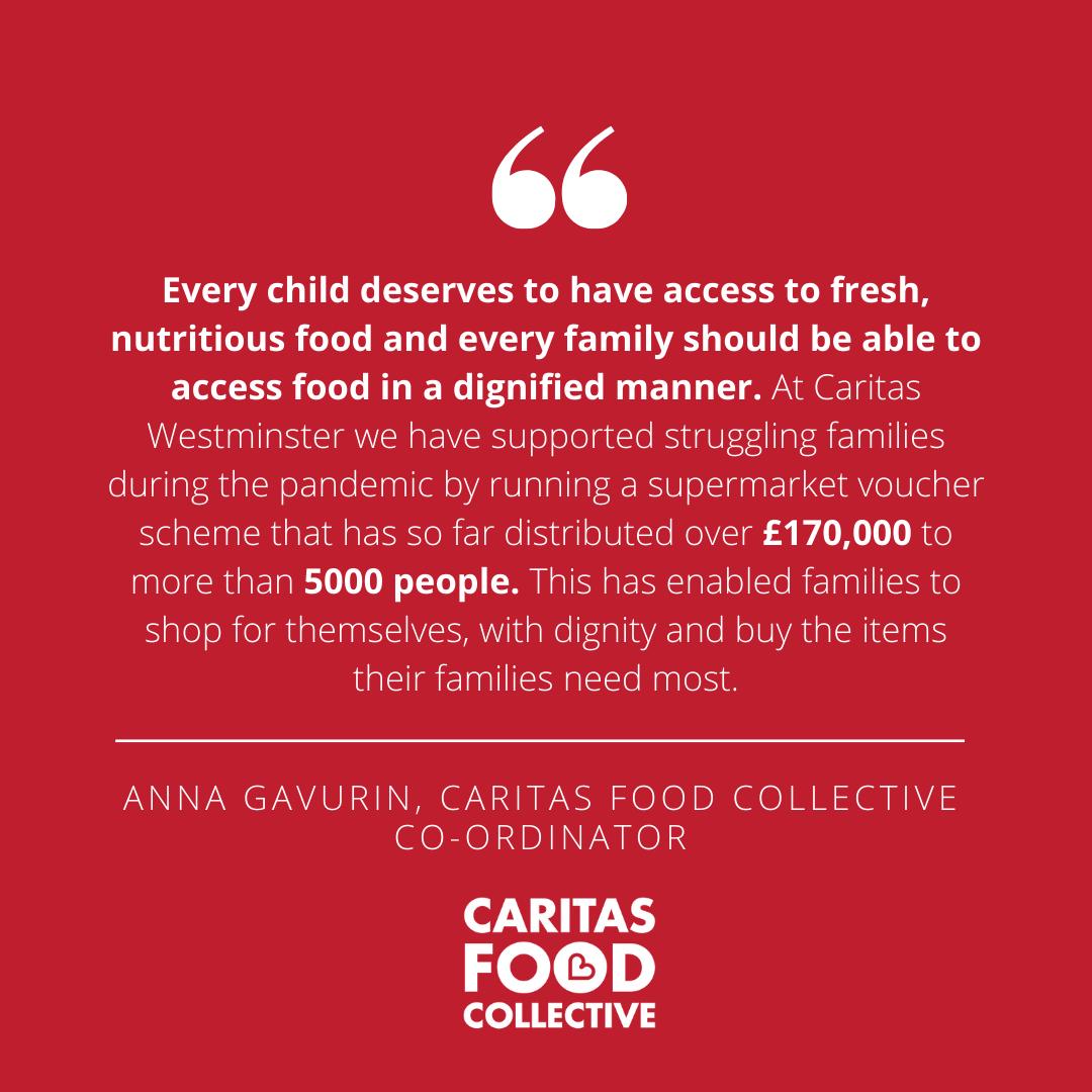 CaritasWestm's tweet image. We've been shocked by the inadequate #foodparcels. Since last spring we've been supporting families with #vouchers, giving them the #dignity of being able to do their own shopping. 

Our joint statement with @WestminsterJP
#ENDCHILDFOODPOVERTY

caritaswestminster.org.uk/statement-on-f…