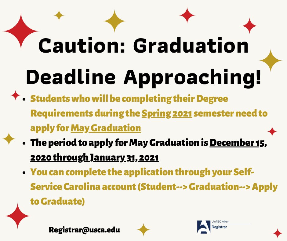 #USCAiken #May2021Graduation