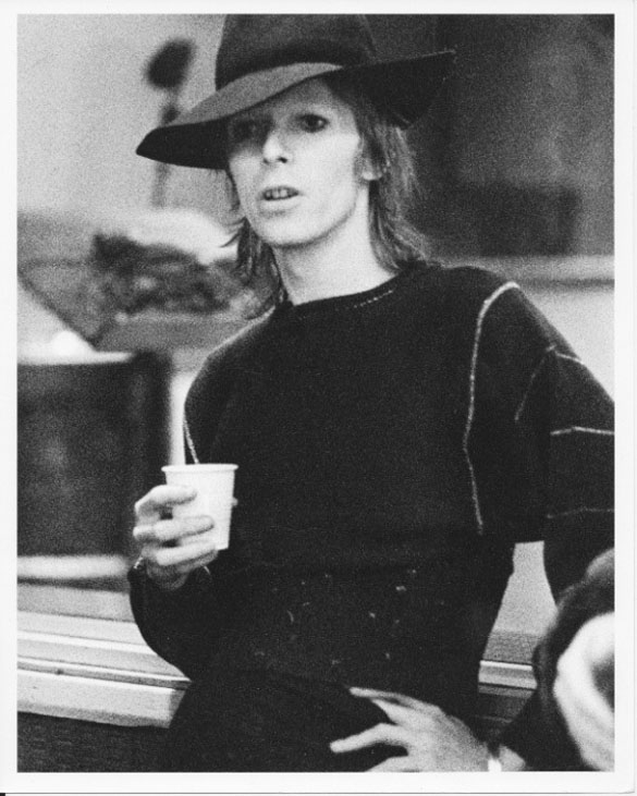 David Bowie at Olympic studios in Barnes, west London, on January 14, 1974.