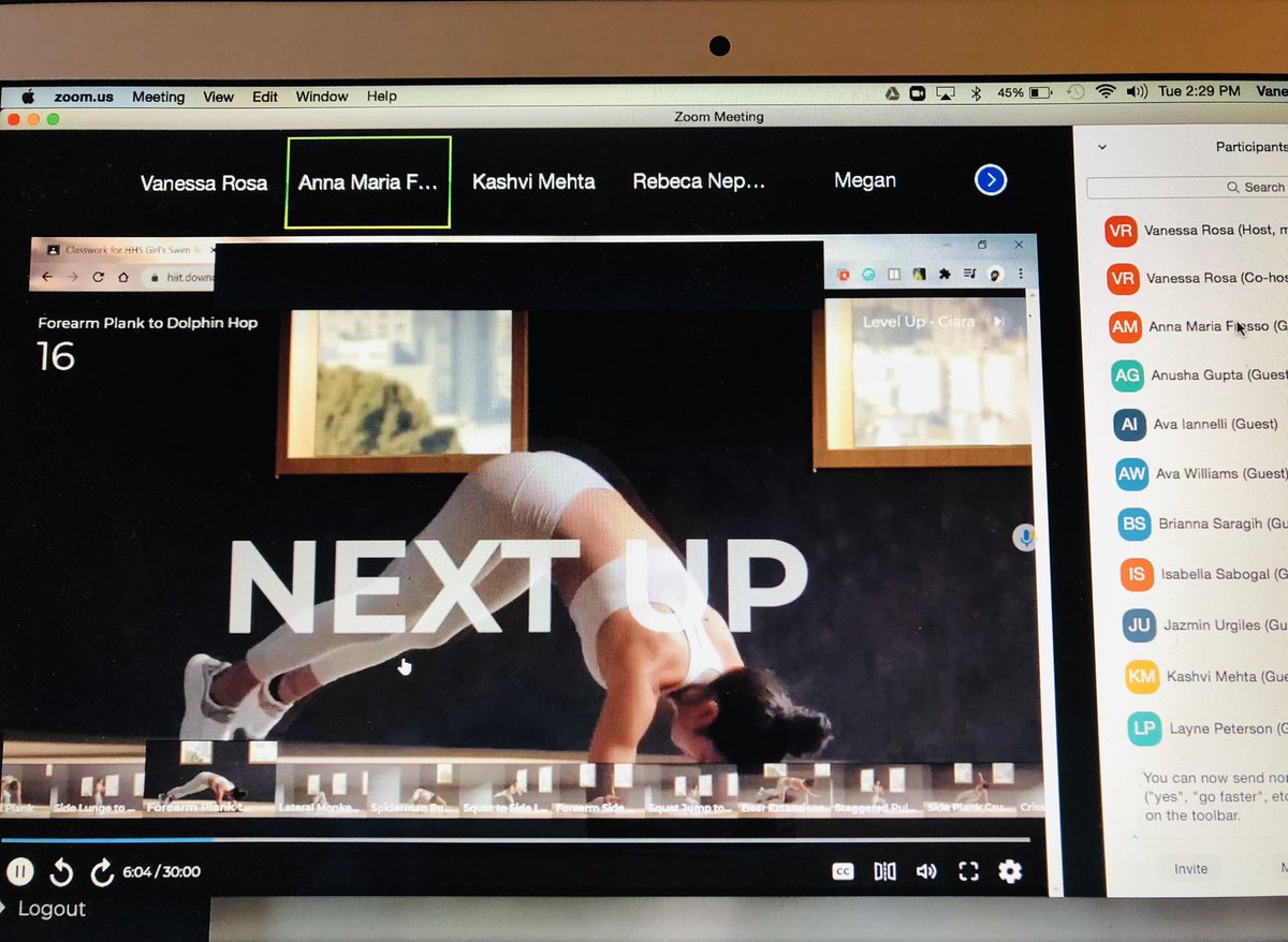 Day 2 Virtual Workout in the books! 
Make sure you are filling out our workout survey!