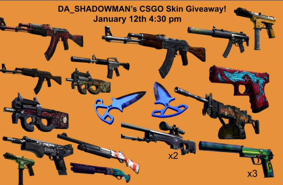 DASHADOWMAN_'s tweet photo. 🎁Giveaway Stream Today🎁🎅
Live on twitch at https://t.co/RFEd371kys
Good Luck 🍀
#freeskins #csgogiveaway #giveaway #freecsgo #sweepstakes #freecsgoskins #csgogiveaways https://t.co/eUadlUCMuw