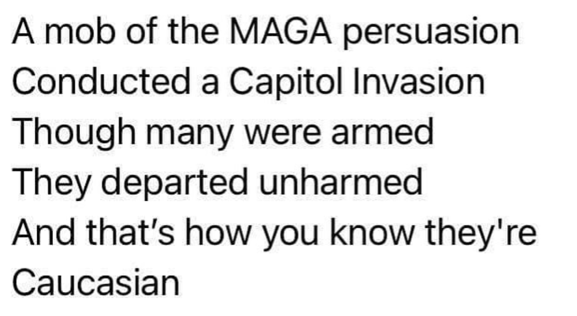 TBPInvictus's tweet image. I only wish I knew who to credit for this amazing limerick: