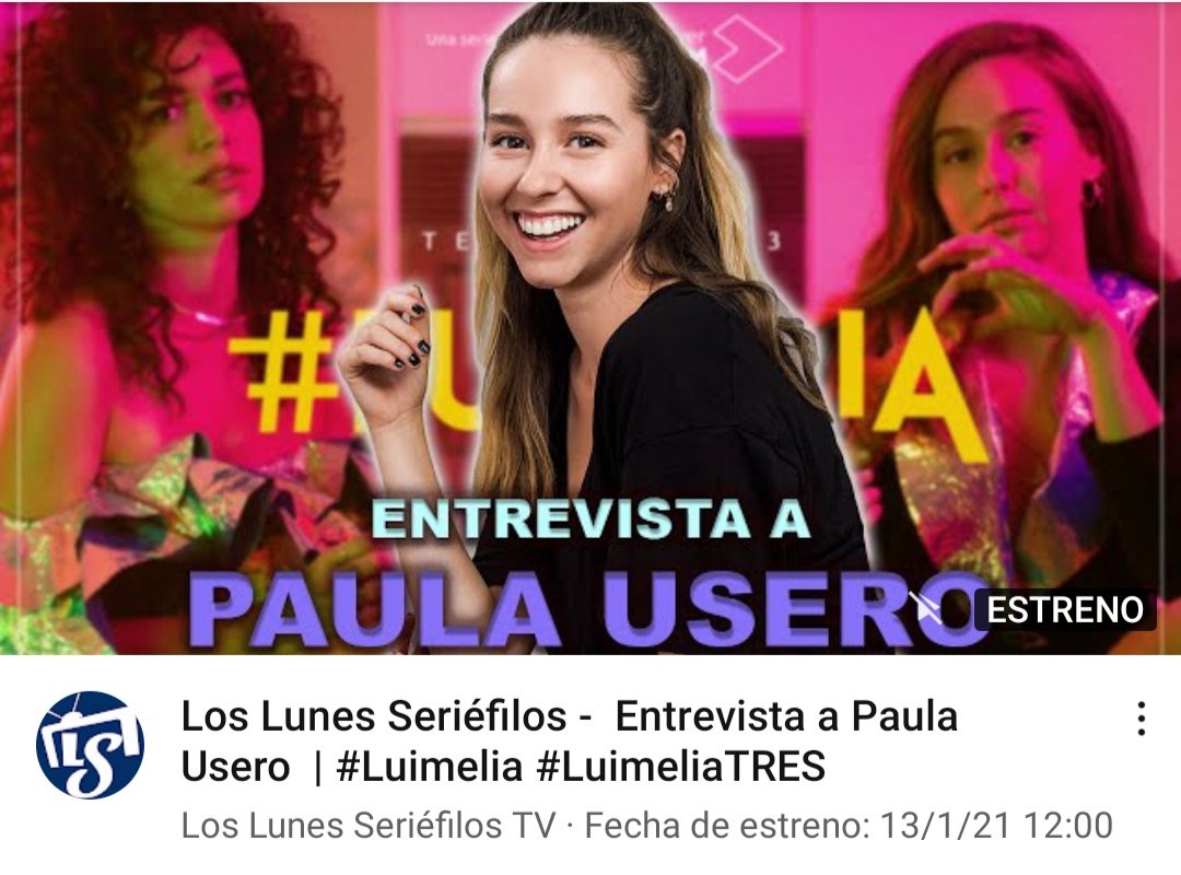 LunesSeriefilos's tweet image. ¡Hoy estamos llenos de energía!

¡MAÑANA a las 12:00 podréis disfrutar de la entrevista de Paula Usero (@PaulaUsero) hablando de #LuimeliaTRES! #Luimelia #PaulaUsero

Link: youtu.be/z0dN8Q3Oz4w