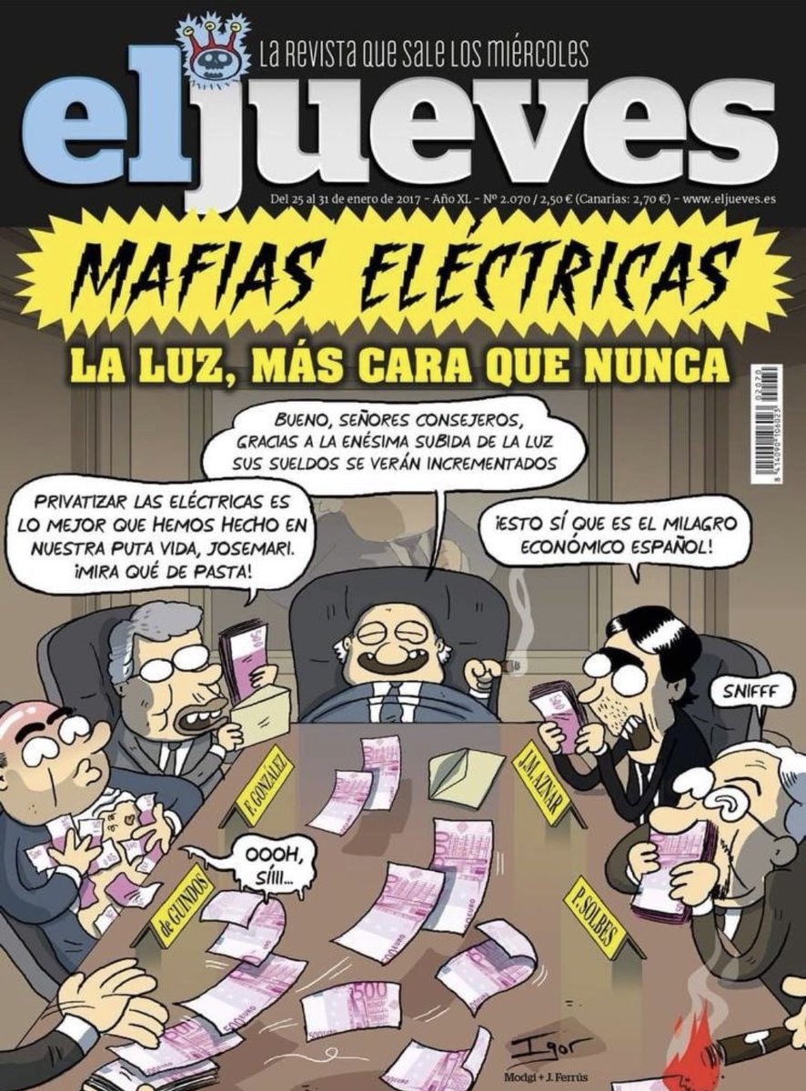 dchopenawer's tweet photo. El Jueves cuando sube la luz un 9% con un gobierno del PP. 

El Jueves cuando sube la luz un 27% con un gobierno de izquierdas. https://t.co/KdpEA6MOkv