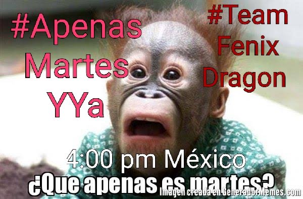 TEAMFENIXDRAGON's tweet photo. #TeamFenixDragon @TEAMFENIXDRAGON
TE HACE INVITACIÓN A SU HT
QUE ES #ApenasMartesYYa
CONOCE A
@vargass_carmen
@ElAboganster07
@EnEsperaDe
#TeamFenixDragon
Diviértete 
#TeamFenixDragon https://t.co/cFfKh2fBvY
