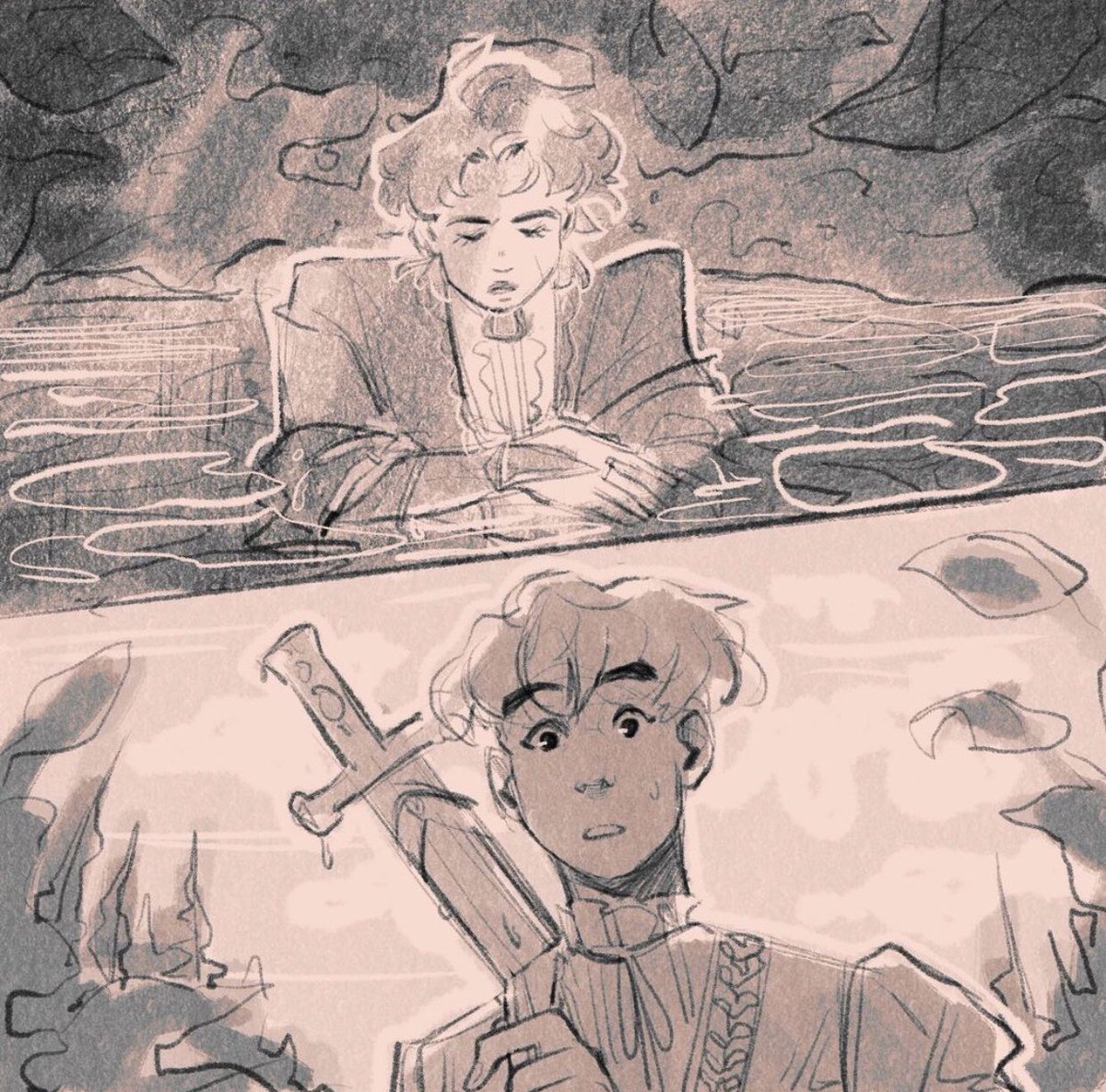 Happy #PortfolioDay ☺️ I'm Annie, a comic illustrator from Michigan, and I like drawing soft boys ✨?