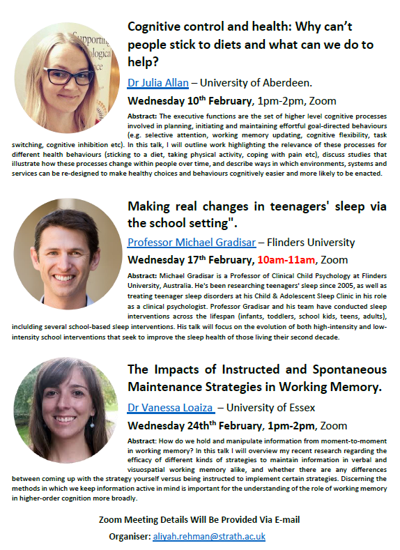 Hi everyone. Here is our Spring Seminar series. As you can see we have a great line up of speakers. It is open to all, and please email aliyah.rehman@strath.ac.uk for zoom details. <a href="/strath_psh/">Strathclyde PSH</a> <a href="/StrathHaSS/">Strathclyde Humanities & Social Sciences</a> <a href="/StrathclydeS/">Strathclyde Psychology Society</a> <a href="/UniStrathclyde/">University of Strathclyde</a>