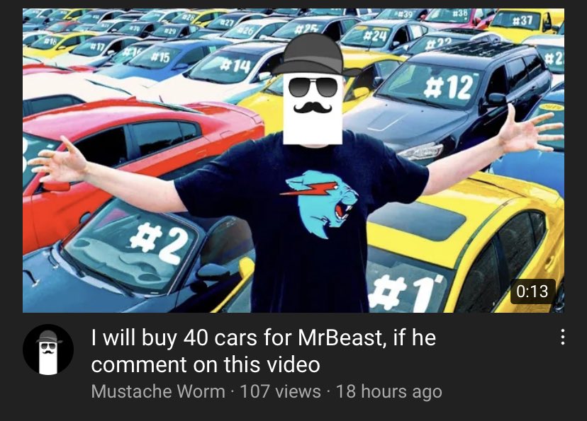 MrBeast's tweet image. I keep commenting on these videos but they never give me anything :/
