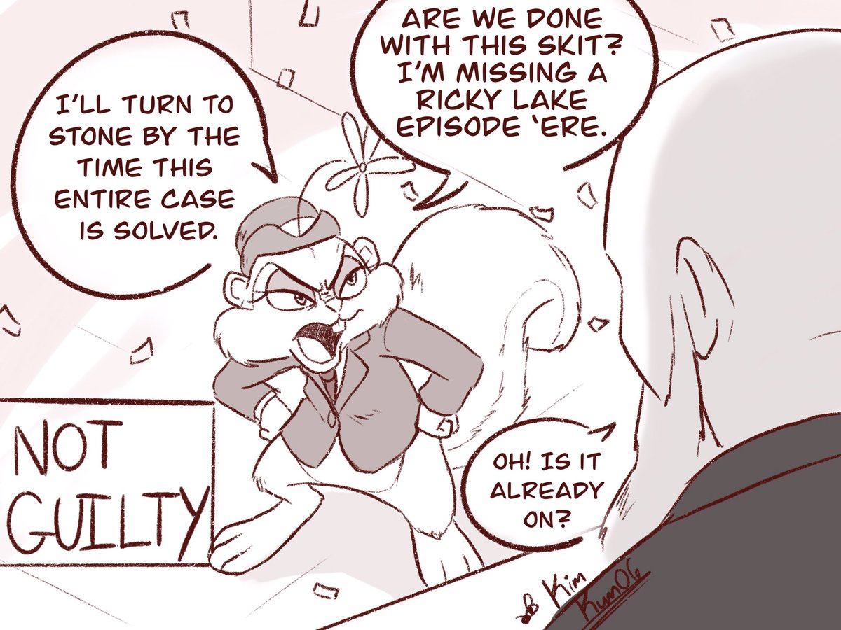 ⚠️ SPOILERS FOR THE FIRST AA GAME, RISE OF THE ASHES CASE ⚠️

Ace Attorney but the Defense Lawyer is a Squirrel..... again. 