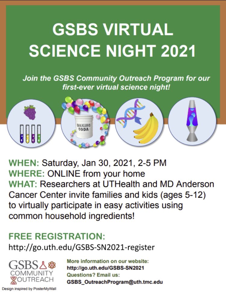 GSBS Science Night 2021 is going virtual! Register for our event of video guided at-home science experiments using common household items #wearegsbs firebasehostingproxy.page.link/198886819888/f…