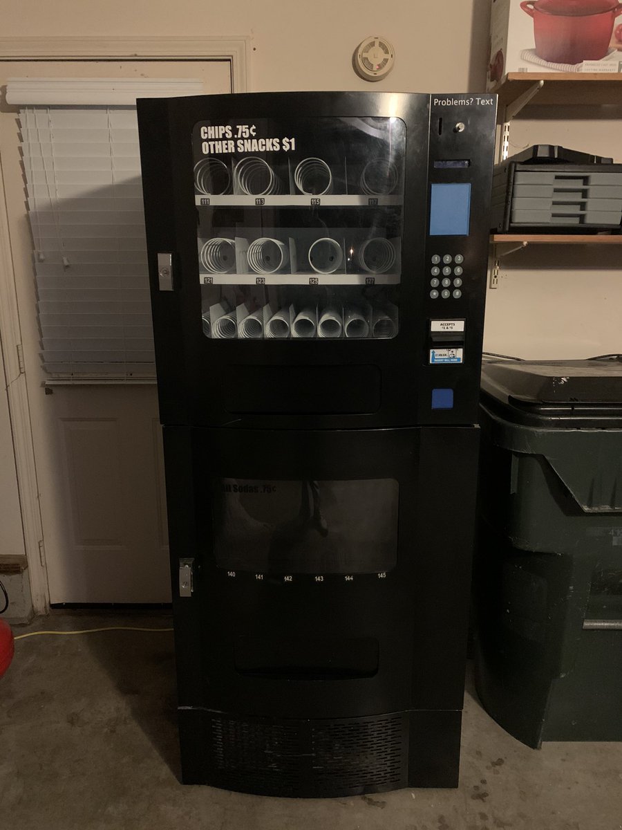 Now is the fun part. Purchasing the machine I got this machine on Facebook Marketplace for $1050 Seaga SM22 combo snack/drink machine