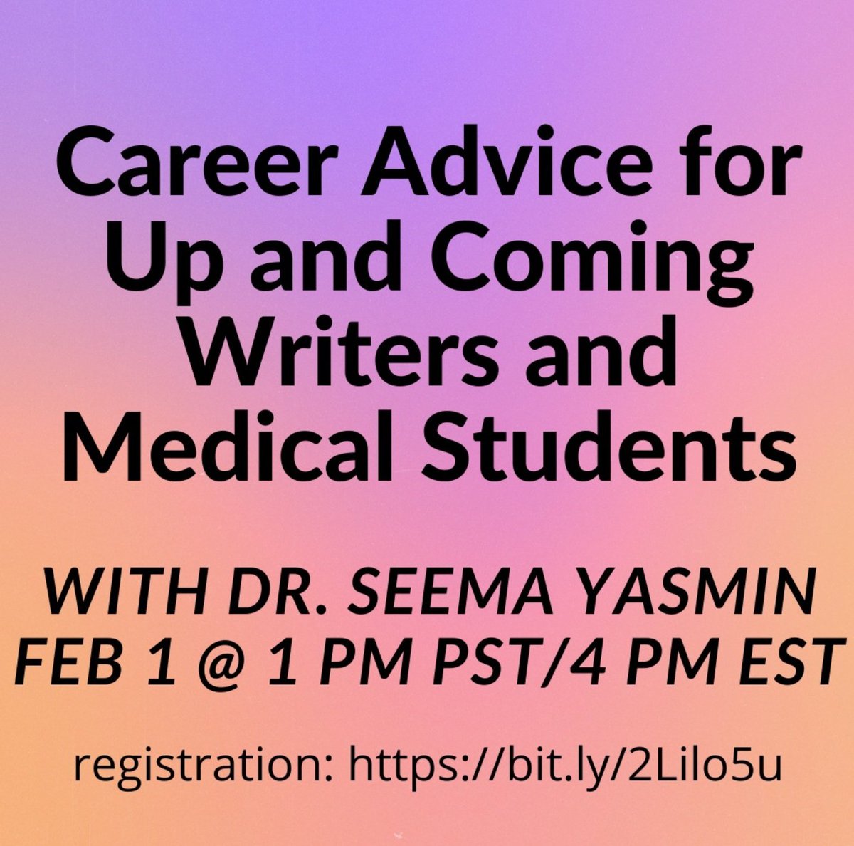 If you emailed asking for advice about careers and merging interests in writing, reporting, science and health care, this is for you! Please feel free to share. It will basically be an AMA about my career, plus any helpful tips I can offer for yours : bit.ly/2Lilo5u