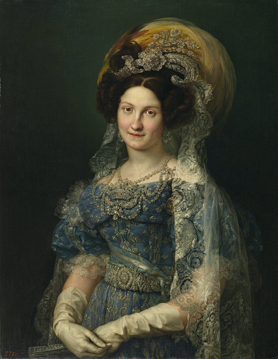 Just discovered the Spanish painter Vicente López Y Portaña (1772-1850) who seemed to specialise in portraits of jowelly, unattractive Spanish aristocrats dripping in lace and gold braid. I absolutely love them.