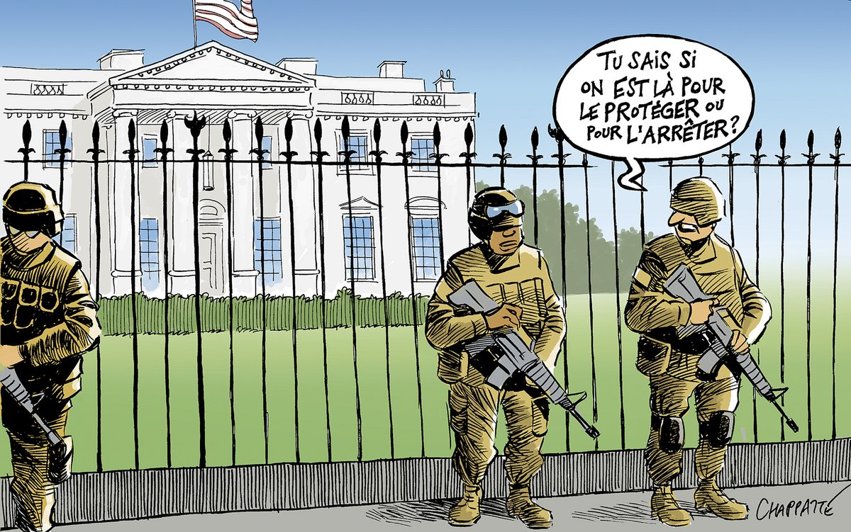chappatte's tweet photo. Vers la destitution de Trump? - © Chappatte dans @LeTemps , Suisse > https://t.co/tUsvXWXMpG https://t.co/oRT1nomchL