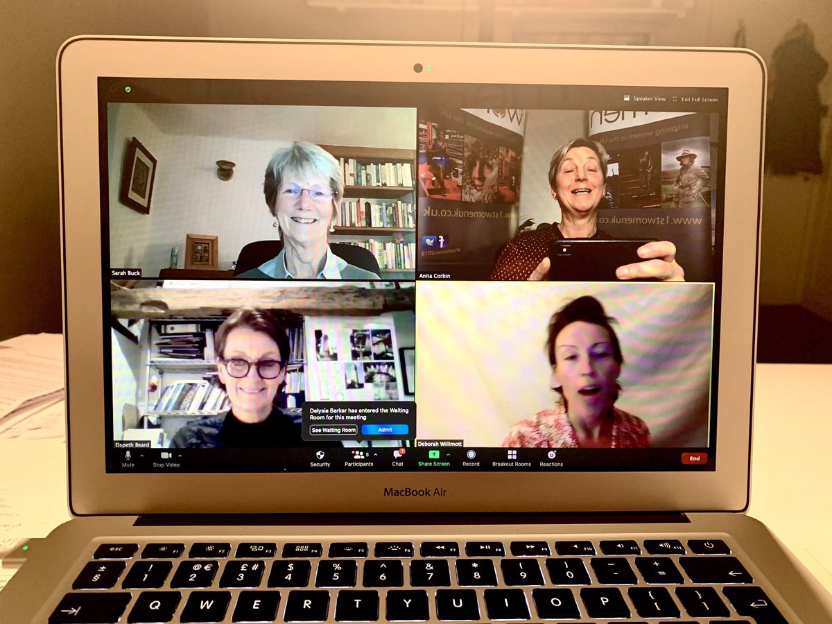 FirstWomenUK's tweet photo. What a fabulous turnout again for FIrst Women: LIVE!  #4 featuring structural engineer Dr Sarah Buck and adventurous motorbiker #ElspethBeard  ...so many great questions from our audience and a lovely relaxed atmosphere in the  Zoom Room, such a great way to stay connected 👌⭐️👌 https://t.co/RACPN2FFM3