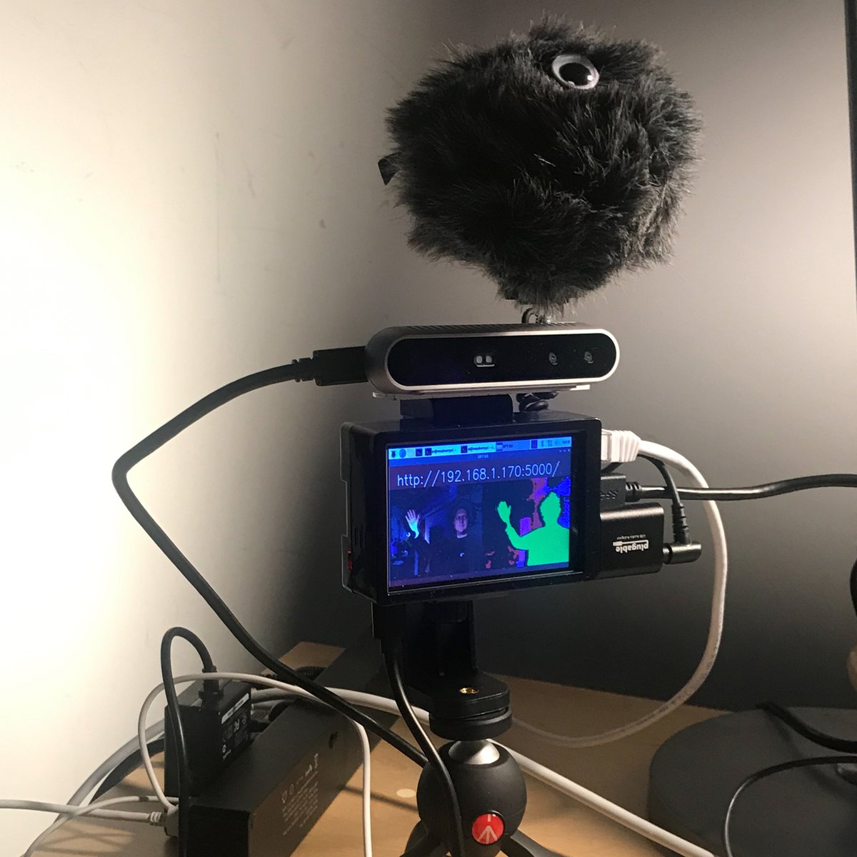 Glowbox's tweet photo. We created a solution that lowers barriers for performers to stream #volumetric video from anywhere for less than $400. The Volumetric Performance Kit includes a #realsense camera and a #raspberry pi computer and can be ready to stream to #mozillahubs in minutes. https://t.co/KreRLaNPzs