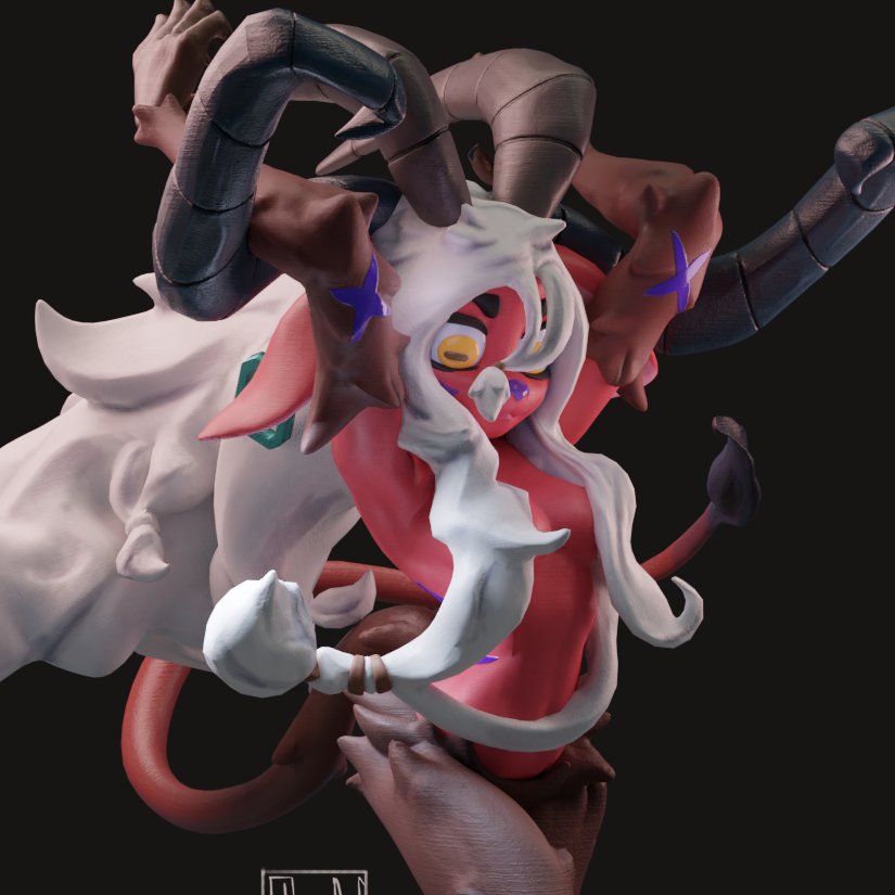 Ehwenn's tweet photo. Oh shoot, I made it to a #PortfolioDay :D

I'm Aaron and I like turning anthro and creature drawings into 3d. Hoping to just learn and improve as my ultimate goal 👍

I also fight 3d printer errors during my free time 🖨 https://t.co/UwTJEuURPk