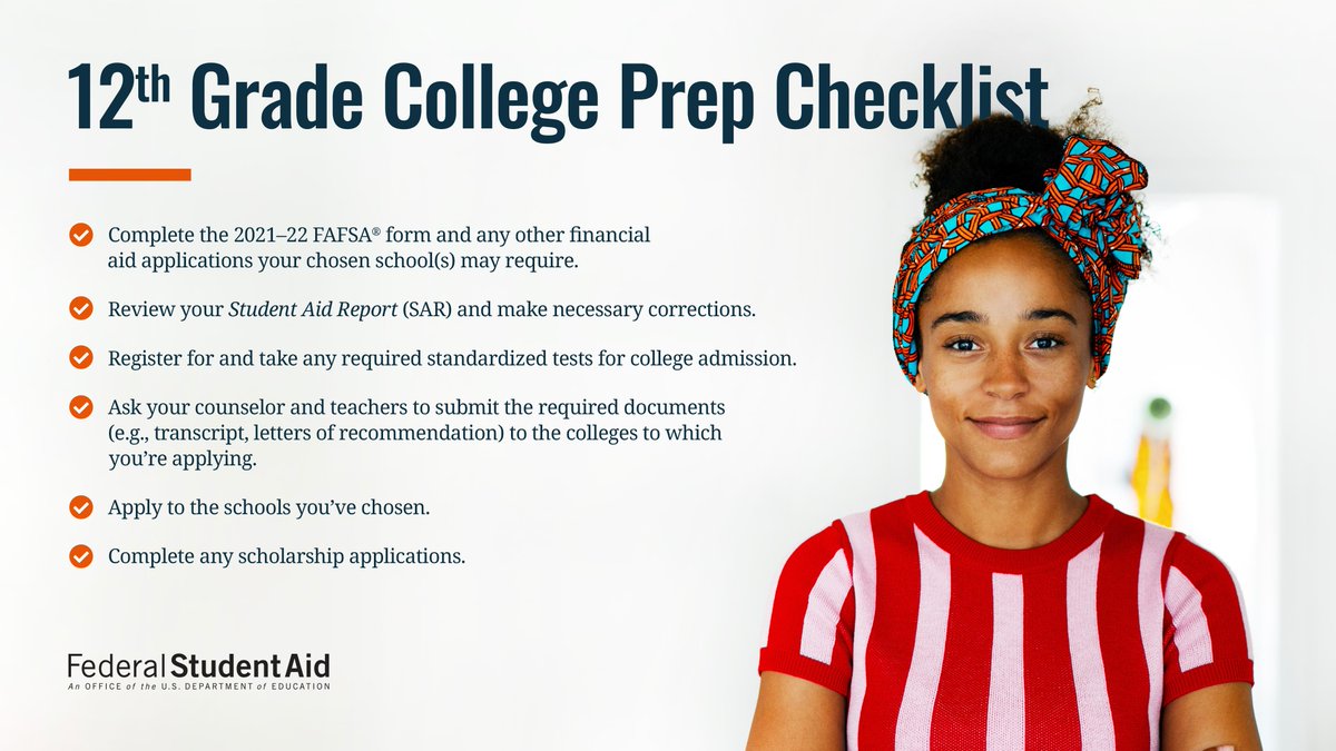 👋 Hey, high school seniors! Have you checked these items off your to-do list yet?