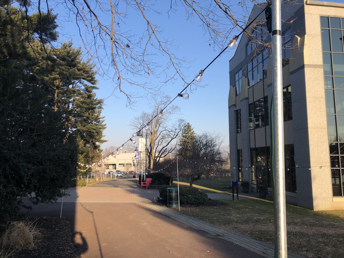 HolyGhostPrep's tweet photo. Lights are being strewn on campus for the Jan. 13th car parade to welcome @HolyGhostPrep's Class of 2025 to the HGP family. Parade starts at 6:30 p.m. #ThinkBrotherhood #ThinkGhost @CourierTimes https://t.co/qzXsEneLp8